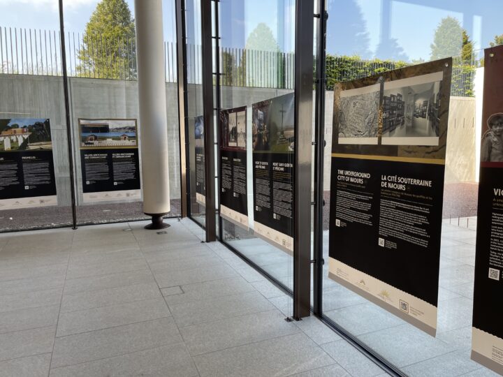 The Australians on the Western Front exhibition displayed at the Sir John Monash Centre in 2023.