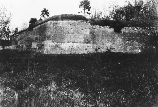 The walls of Le Quesnoy, which the New Zealanders had to scale when capturing the town, one of their most notable feats of the war. AWM A02535