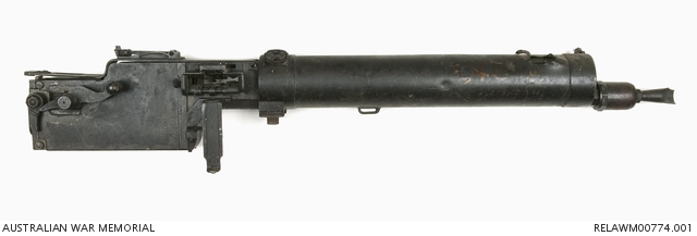 The MG 08/15 Maxim machine gun captured by Storkeys men from the German trench.