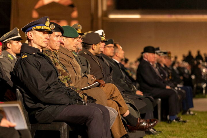 Official guests seated during the Dawn Service.