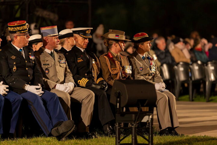 Official guests seated during the Dawn Service.