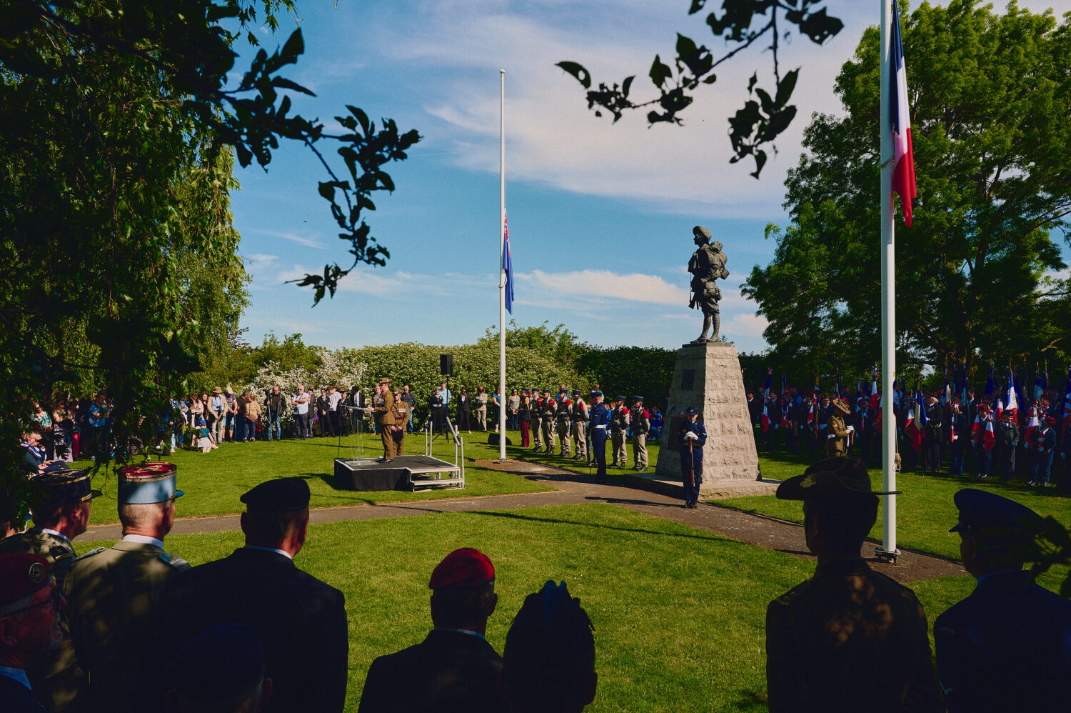 A general view of the Digger Ceremony in Bullecourt.